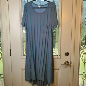 LLR Vertical Striped Carly Dress